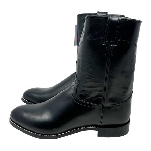 NWOB Justin Boots Men's Western Boots Black Size 12 3E - Picture 4 of 8